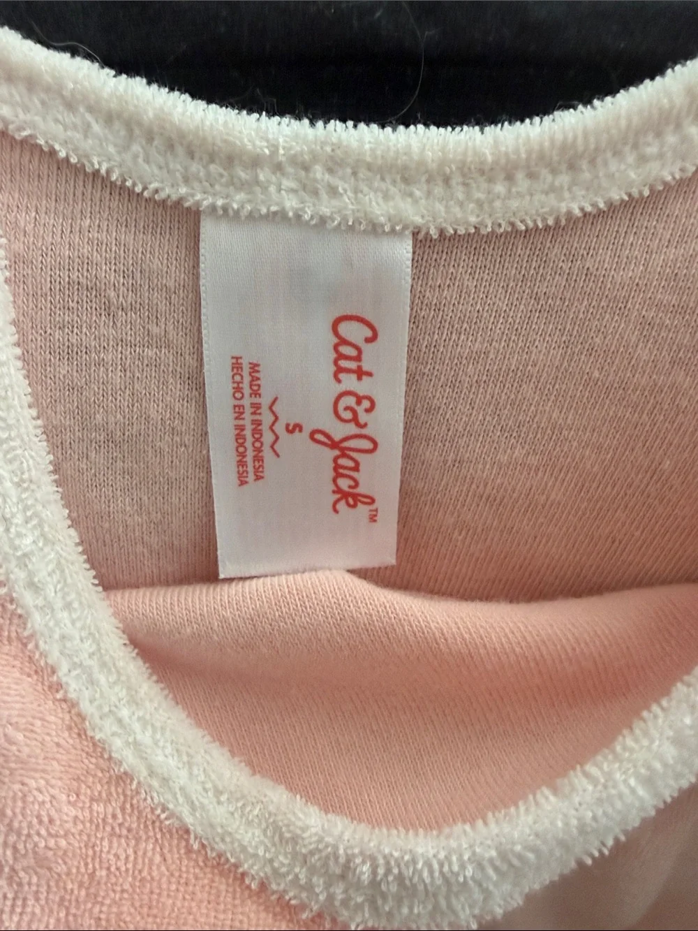 Cat & Jack Pink Terry Romper One-Piece